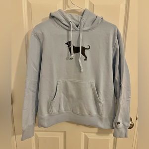 Light Blue Black Dog Sweatshirt